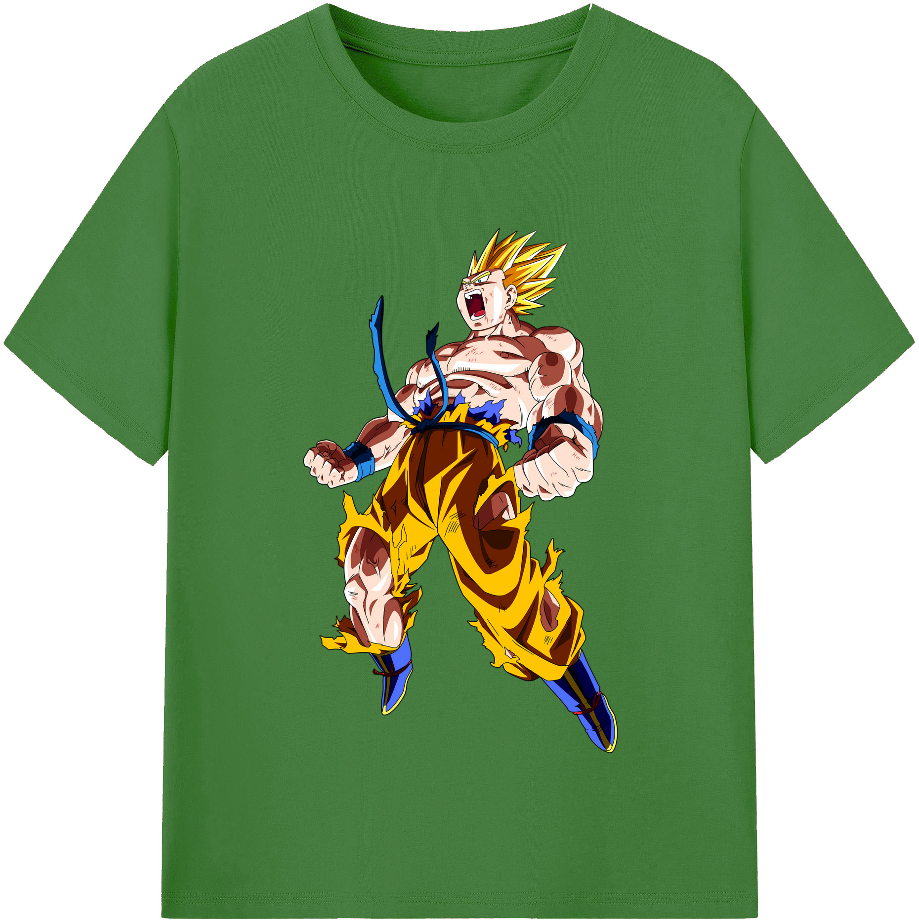 （画像用） ドラゴンボール 孫悟空（そん ごくう）Son Goku カカロット DRAGON BALL Kakarotto レディースカジュアルプリントTシャツ（綿100％）